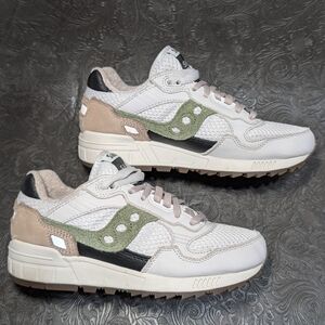 Saucony Shadow 5000 Unplugged Grey Green Mauve Unisex 3.5 Sneakers 2023 Edition